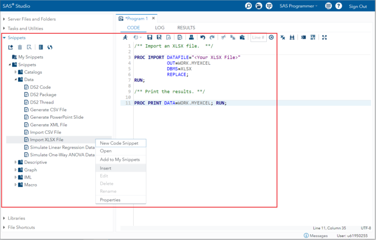 Getting Started with: SAS Studio Overview - Learn SAS Code