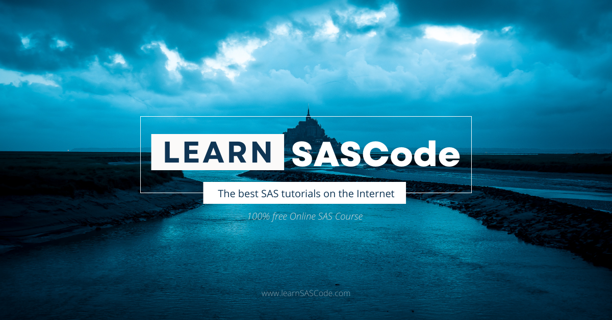 Learn SASCode - 100% free Online SAS Course (SAS Tutorials)