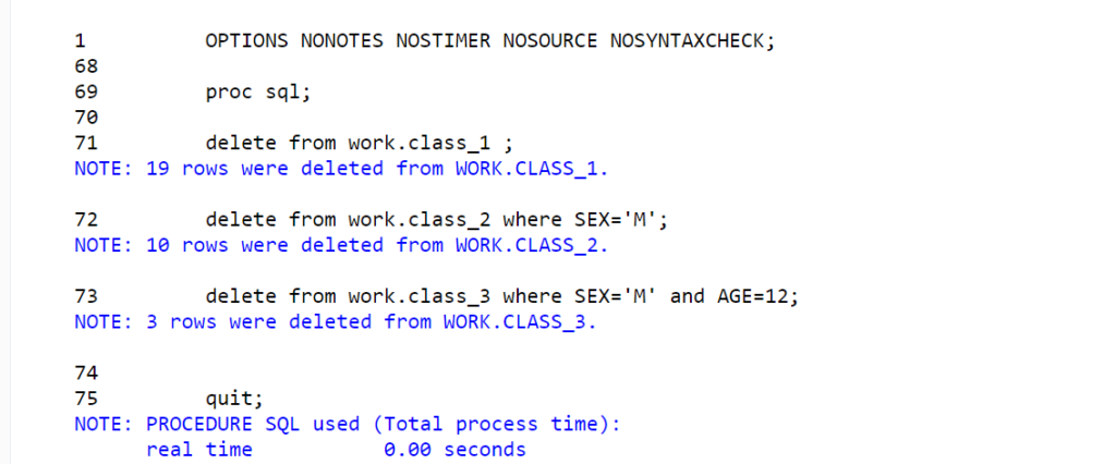 Deleting multiple SAS datasets using conditions