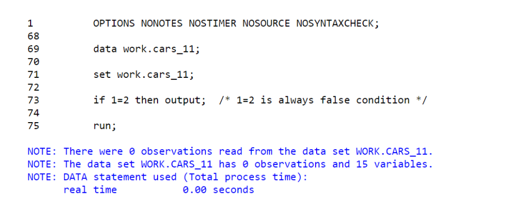 SAS DATA Step - Delete data in SAS