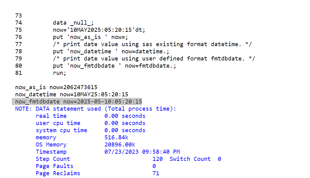 Create User Defined DATE Formats using PICTURE format