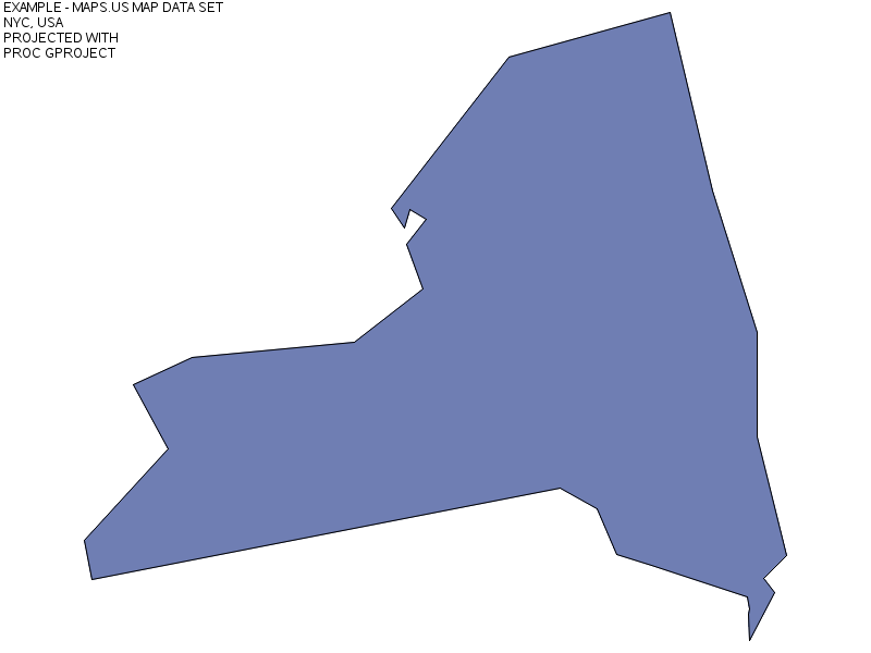 Create New York state map in SAS