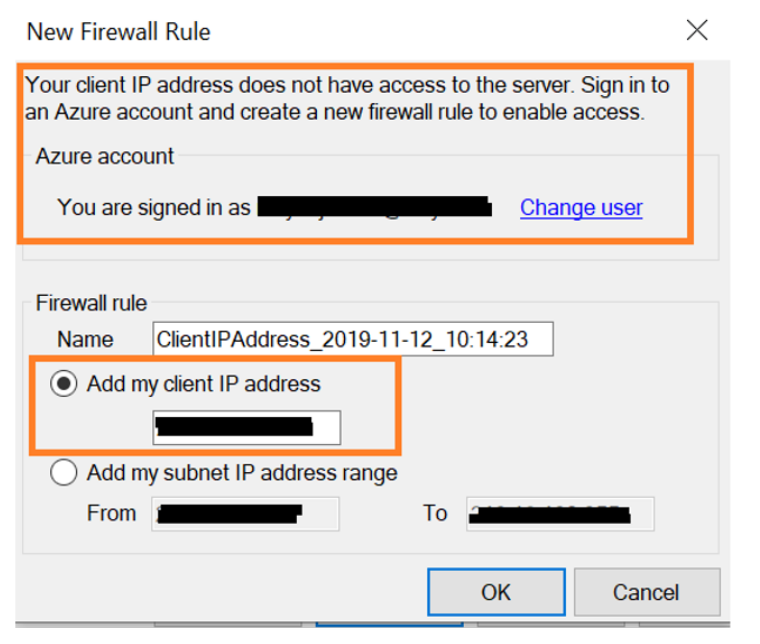 Connect Azure SQL Database from SSMS