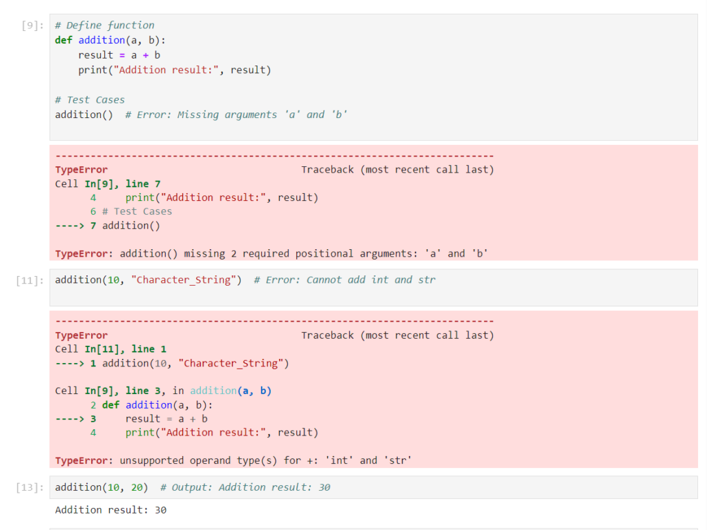 Python Function Arguments - adding two numbers