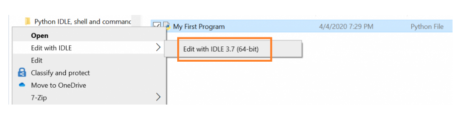 Python IDLE Shell and Command Prompt