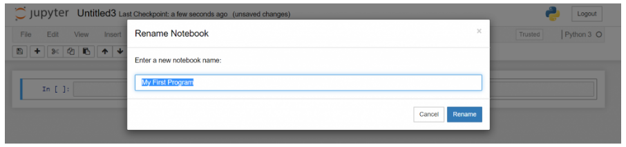 Python Jupyter rename notebook