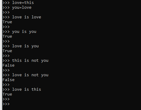 Zen of python love is you